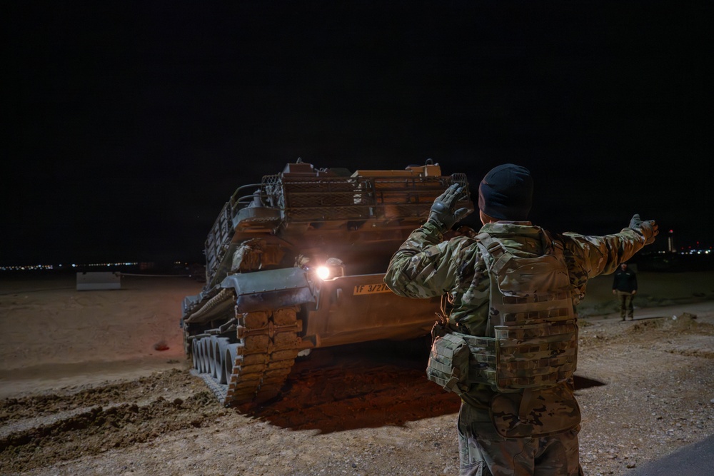 332nd Air Expeditionary Wing receives M1 Abrams tanks