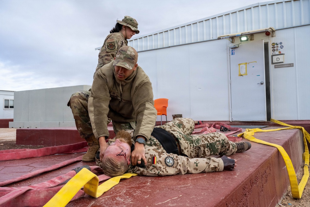 332nd ECES and 332nd EMDS aid in German exercise