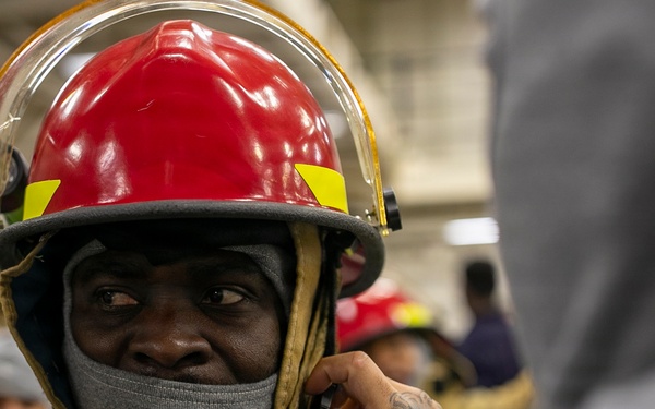 USS Tripoli Conducts General Quarters Drill