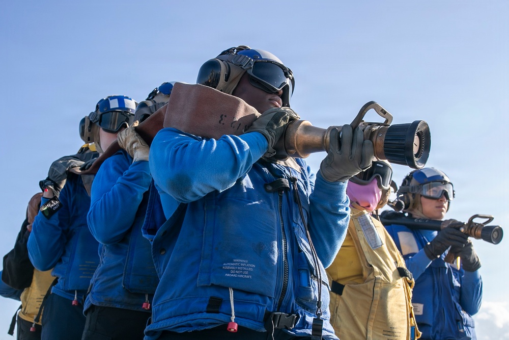 USS Tripoli Conducts General Quarters Drill