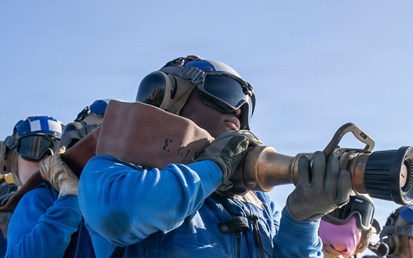 USS Tripoli Conducts General Quarters Drill