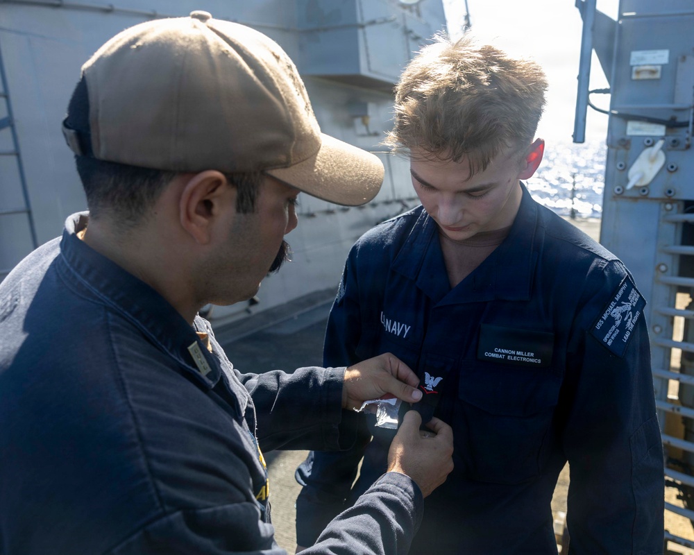 USS Michael Murphy Shipmate Promotes