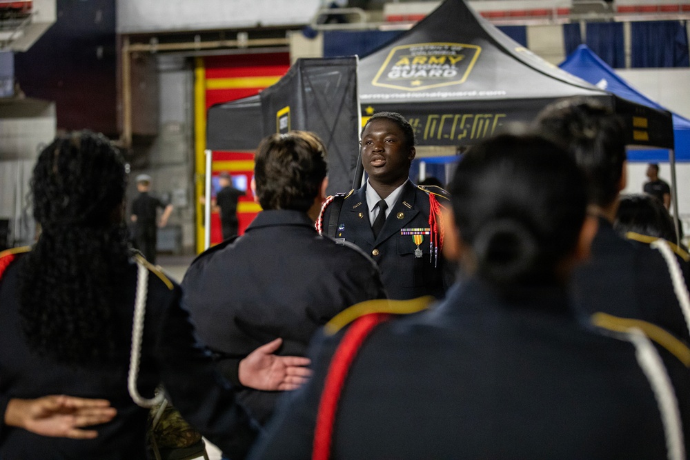 JROTC Cadets Compete in Drill and Ceremony Competition at D.C. Armory