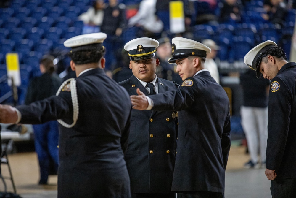 JROTC Cadets Compete in Drill and Ceremony Competition at D.C. Armory