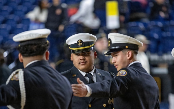 JROTC Cadets Compete in Drill and Ceremony Competition at D.C. Armory
