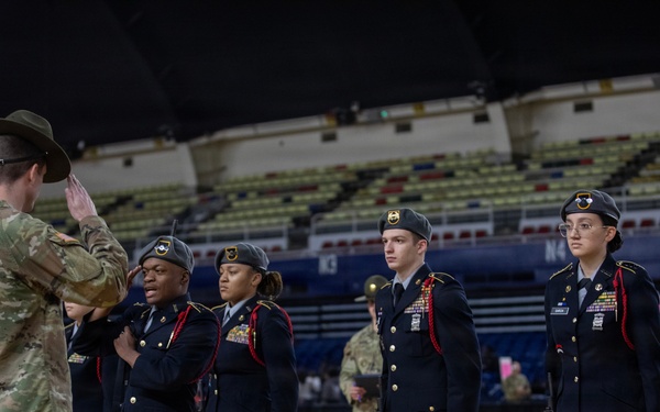 JROTC Cadets Compete in Drill and Ceremony Competition at D.C. Armory