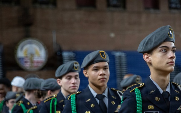 JROTC Cadets Compete in Drill and Ceremony Competition at D.C. Armory