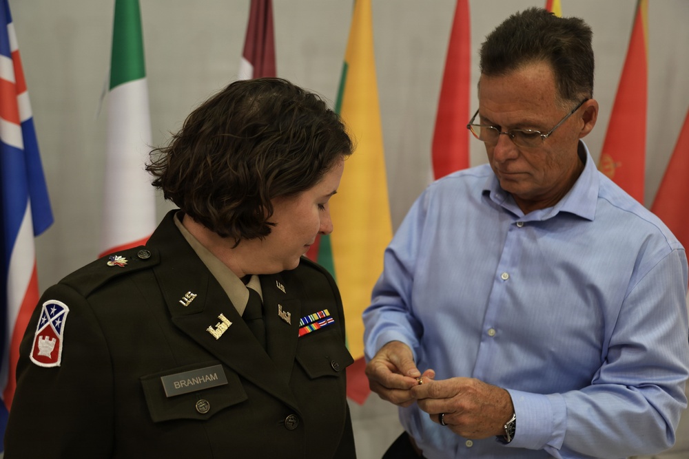 MAJ Branham promotion ceremony