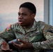 A Mississippi Army National Guard Soldier participates in a father-son interview