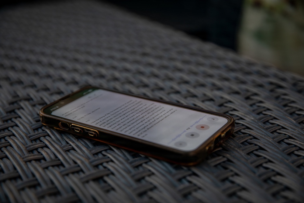 Mississippi Army National Guard Soldiers participate in a father-son interview