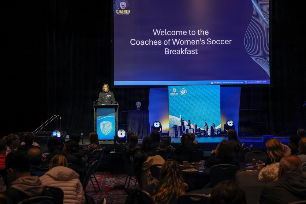 Marines Sponsor 2026 Coaches of Women’s Soccer Breakfast