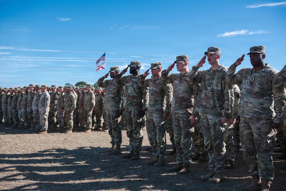 Departure Ceremony 2nd Battalion, 124th Infantry Regiment