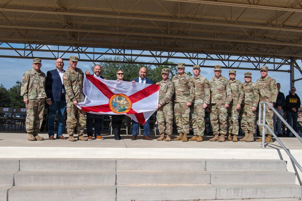 Departure Ceremony 2nd Battalion, 124th Infantry Regiment