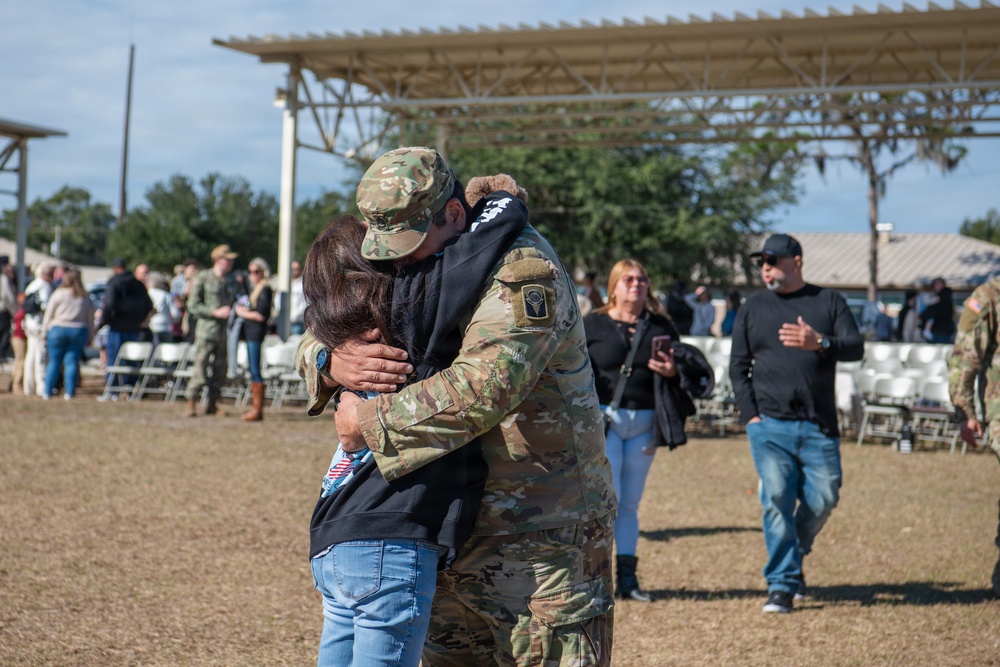 Departure Ceremony 2nd Battalion, 124th Infantry Regiment