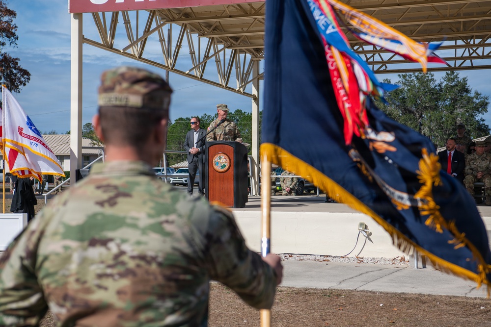 Departure Ceremony 2nd Battalion, 124th Infantry Regiment