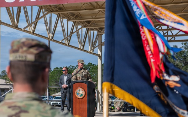 Departure Ceremony 2nd Battalion, 124th Infantry Regiment