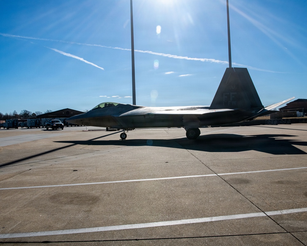 2026 F-22 flyover for Virginia Gov. inauguration