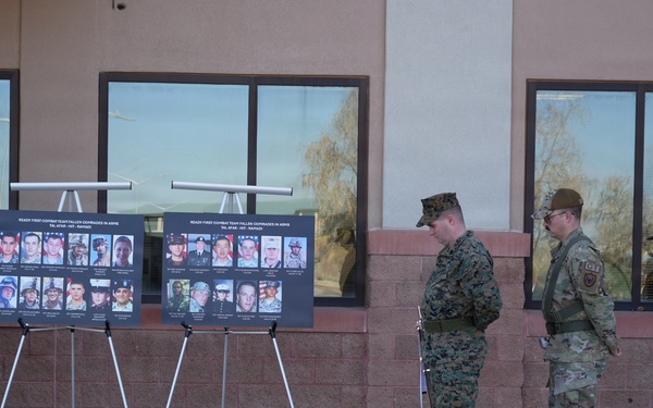 Joint color guard pays tribute during roll call