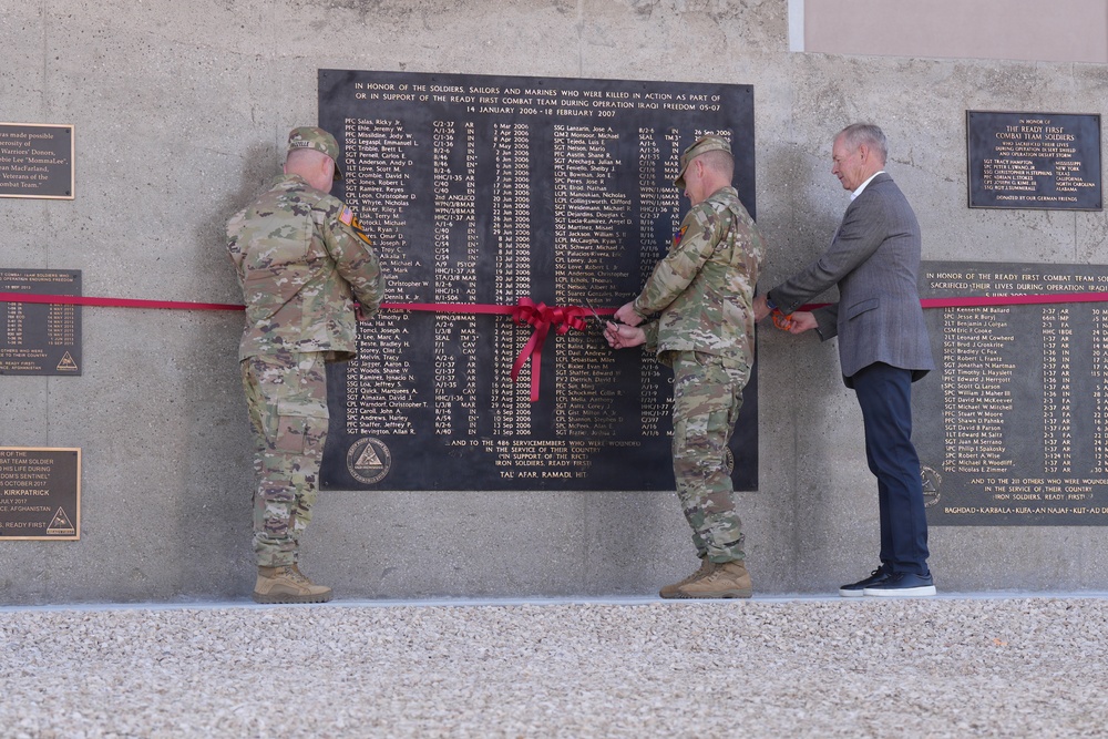 Ribbon cutting dedicates Ramadi Memorial