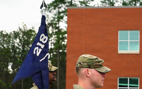 Basic Leader Course student assumes role as class first sergeant
