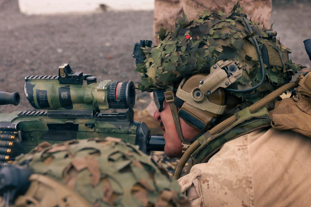 3rd LCT Marines Execute Heavy Machine Gun Weapons Package