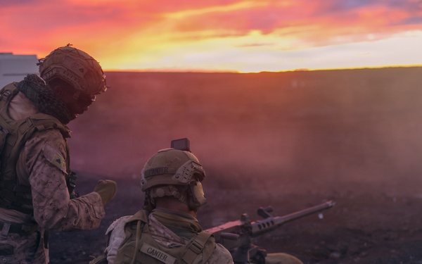 3rd LCT Marines Execute Heavy Machine Gun Weapons Package