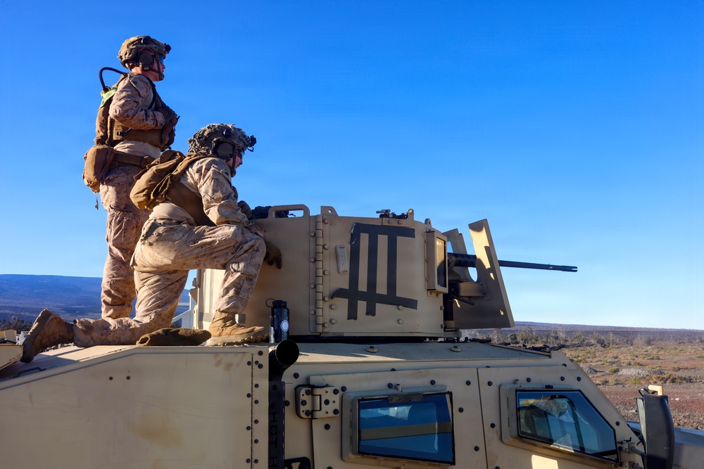 3rd LCT Marines Execute Heavy Machine Gun Weapons Package