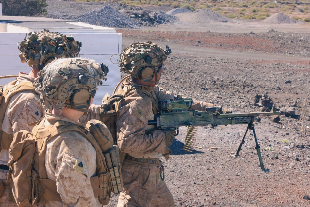3rd LCT Marines Execute Heavy Machine Gun Weapons Package