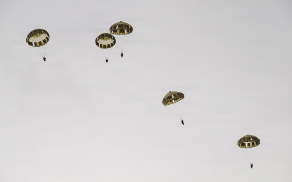U.S., Japan Self Defense Force Conducts Static Line Jump