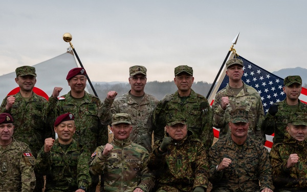 U.S., Japan Self Defense Force Conducts Static Line Jump