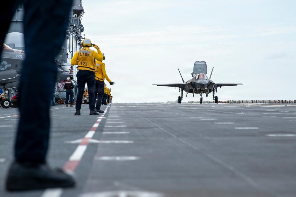 USS Tripoli Conducts Flight Operations