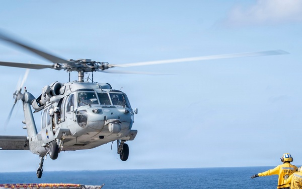 USS Tripoli Conducts Flight Operations
