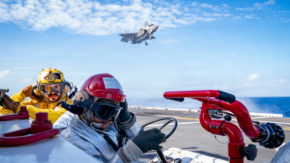 USS Tripoli Conducts Flight Operations