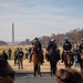 U.S. Park Police Officers join a dignified escort for fallen Metropolitan Police Department Officer