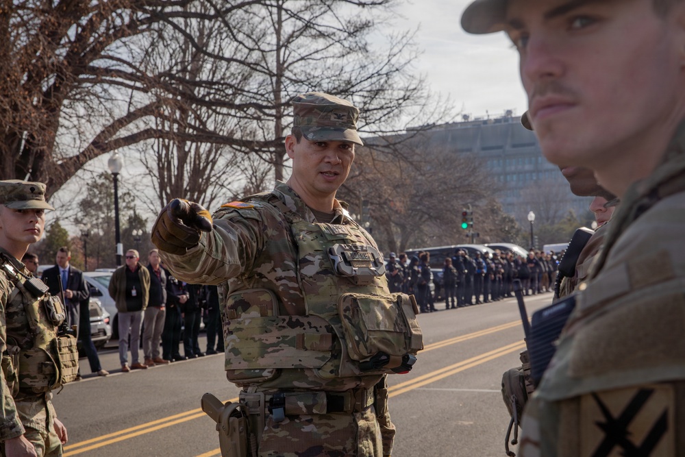 Joint Task Force–District of Columbia commander joins a dignified escort for fallen Metropolitan Police Department Officer