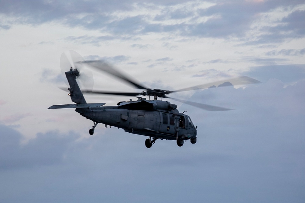 USS Tripoli Conducts Flight Operations