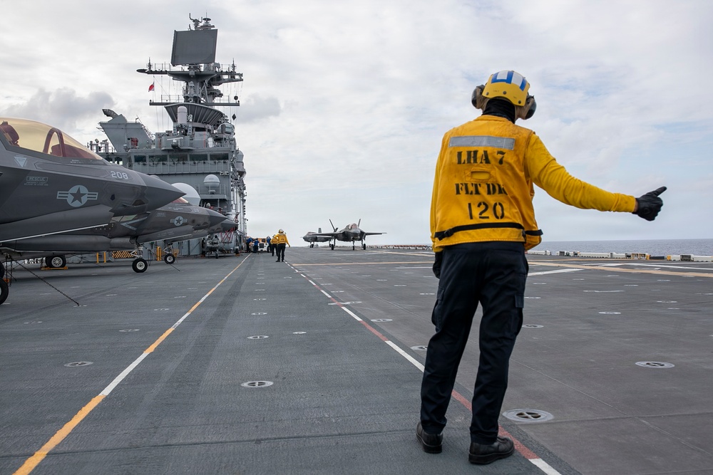 USS Tripoli Conducts Flight Operations