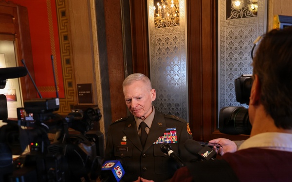 Adjutant general speaks with media following 2026 Condition of the Guard