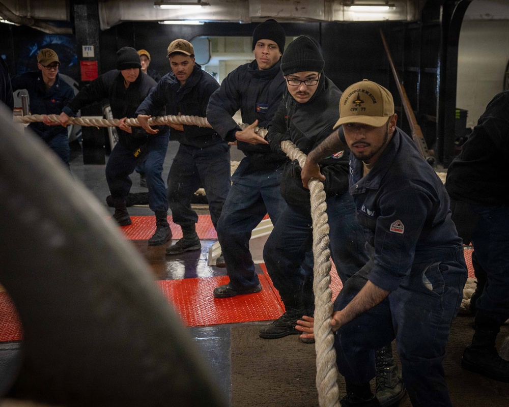 Daily Operations Aboard USS George H.W. Bush (CVN 77)
