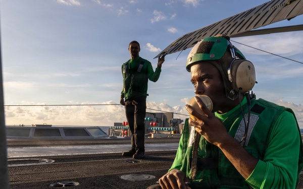 Abraham Lincoln conducts routine operations