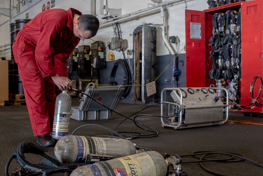 Abraham Lincoln conducts routine operations