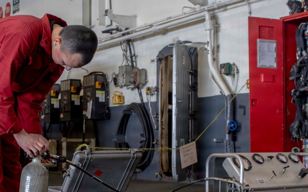 Abraham Lincoln conducts routine operations