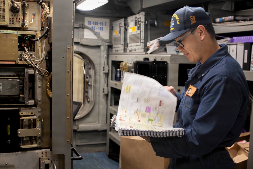 Abraham Lincoln conducts routine operations