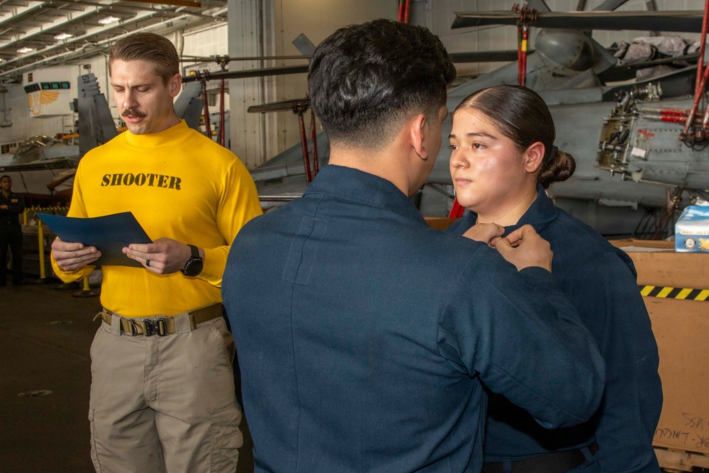 Abraham Lincoln conducts routine operations