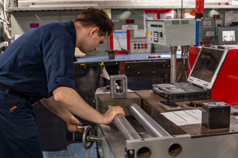 Abraham Lincoln conducts routine operations