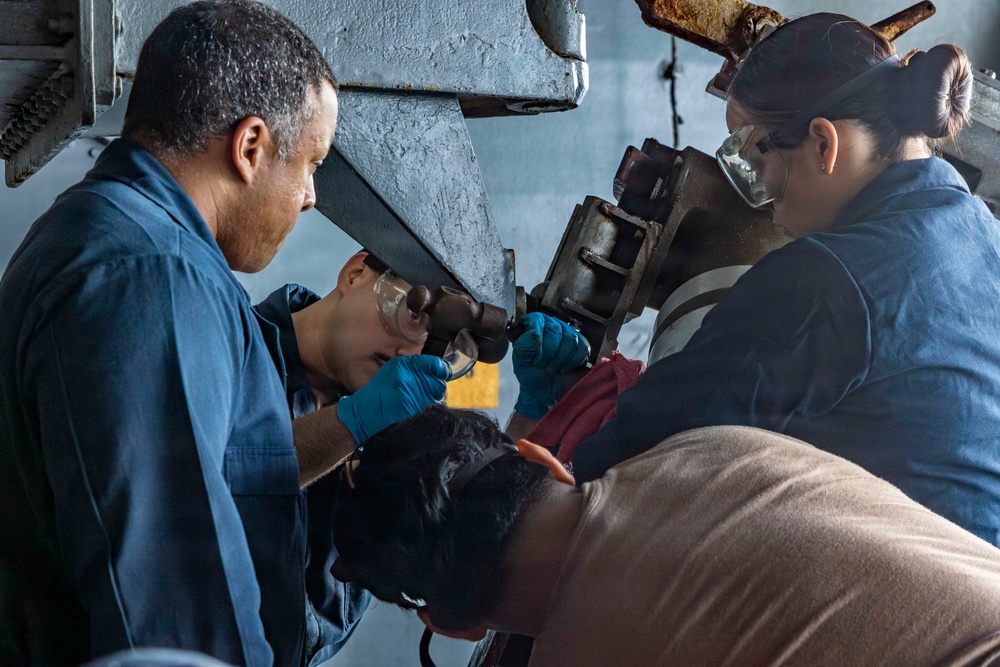 Abraham Lincoln conducts routine operations