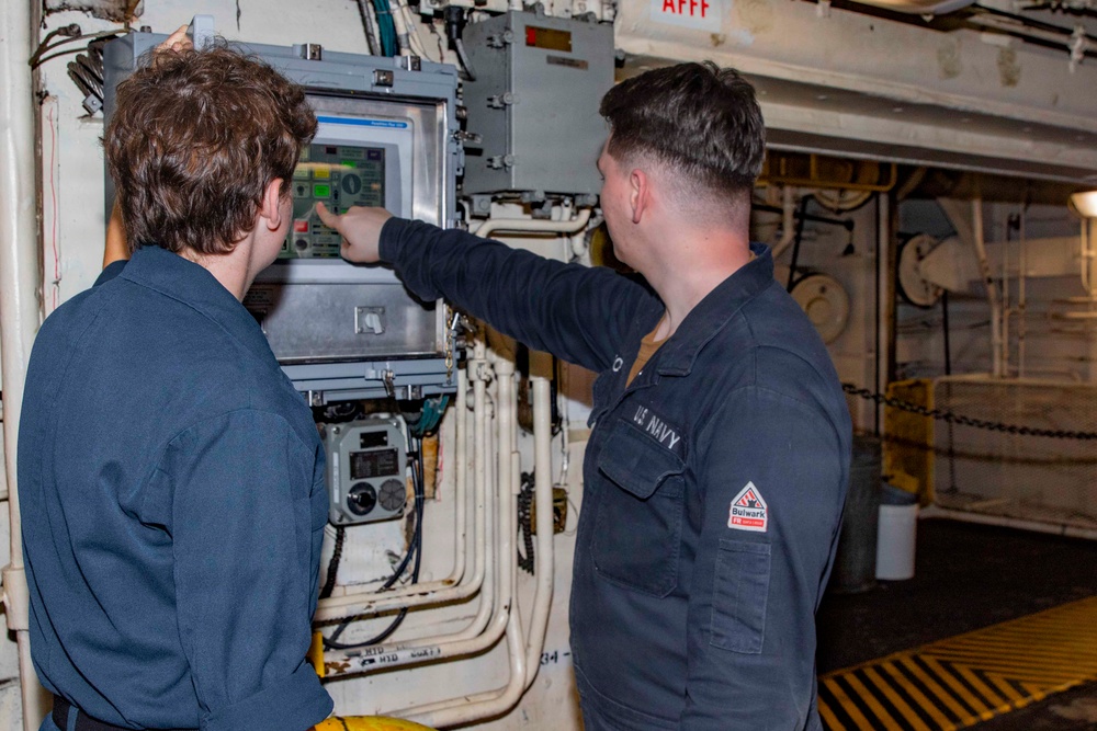 Abraham Lincoln conducts routine operations