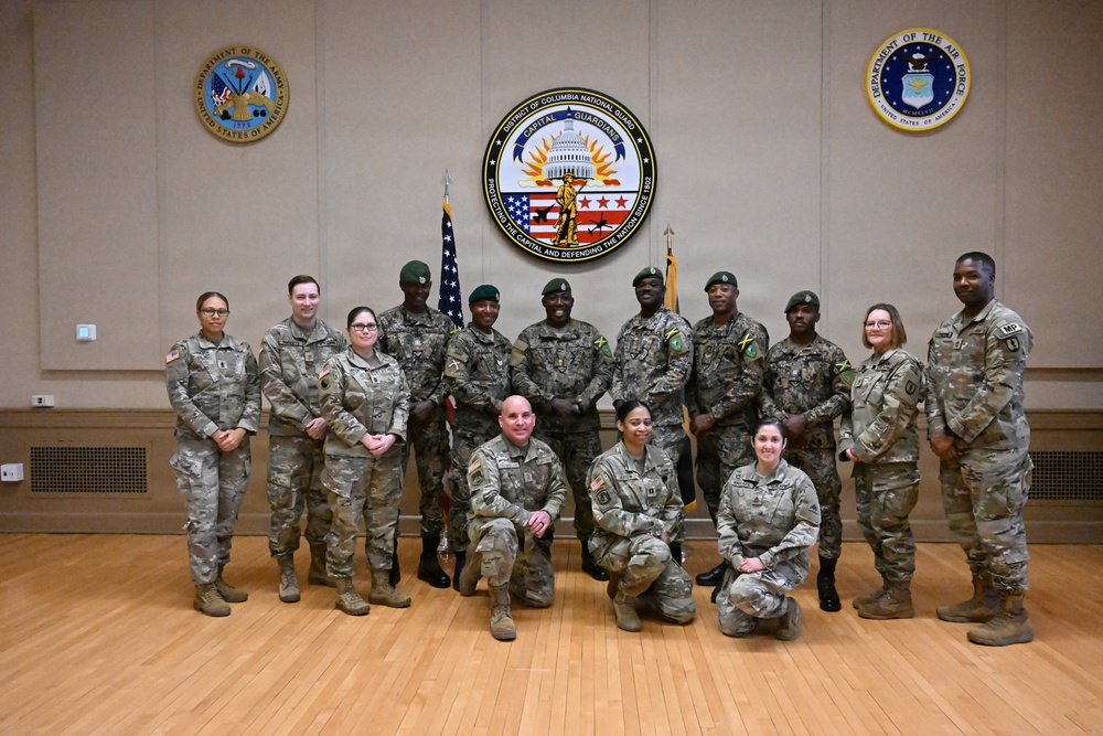 D.C. National Guard Hosts Jamaica National Reserve During Leader Development Exchange