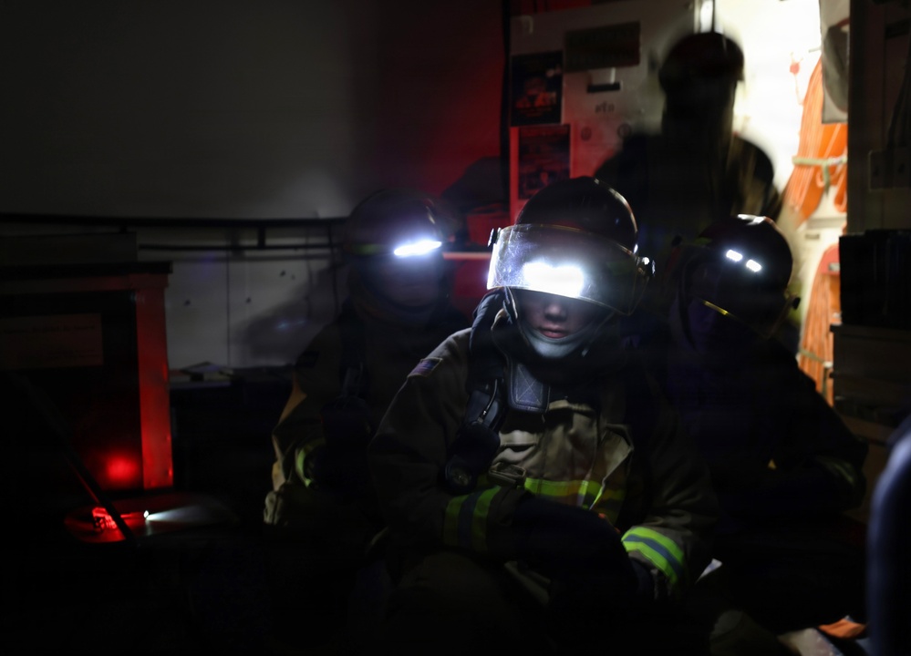 USS Roosevelt (DDG 80) Conducts DCTT Drill in the Red Sea