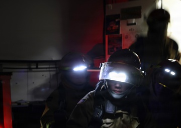 USS Roosevelt (DDG 80) Conducts DCTT Drill in the Red Sea